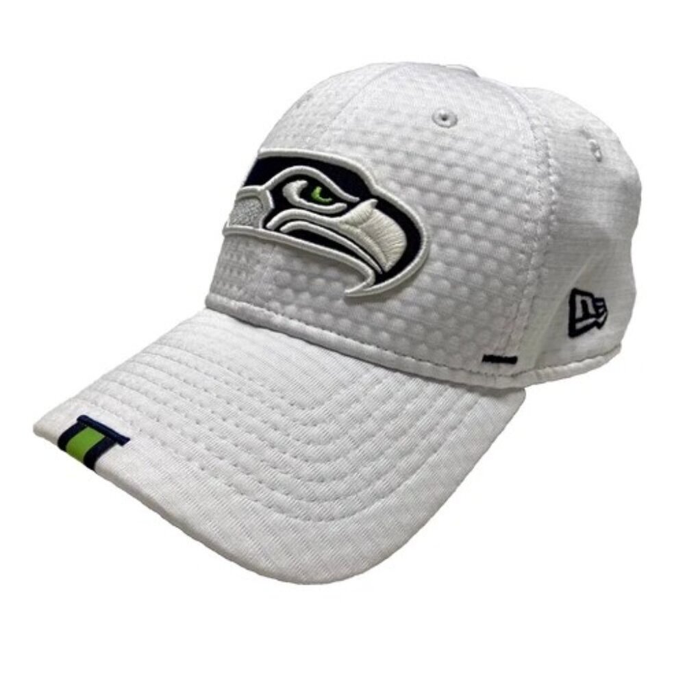 New Era Seattle Seahawks White Structured Adjustable Cap